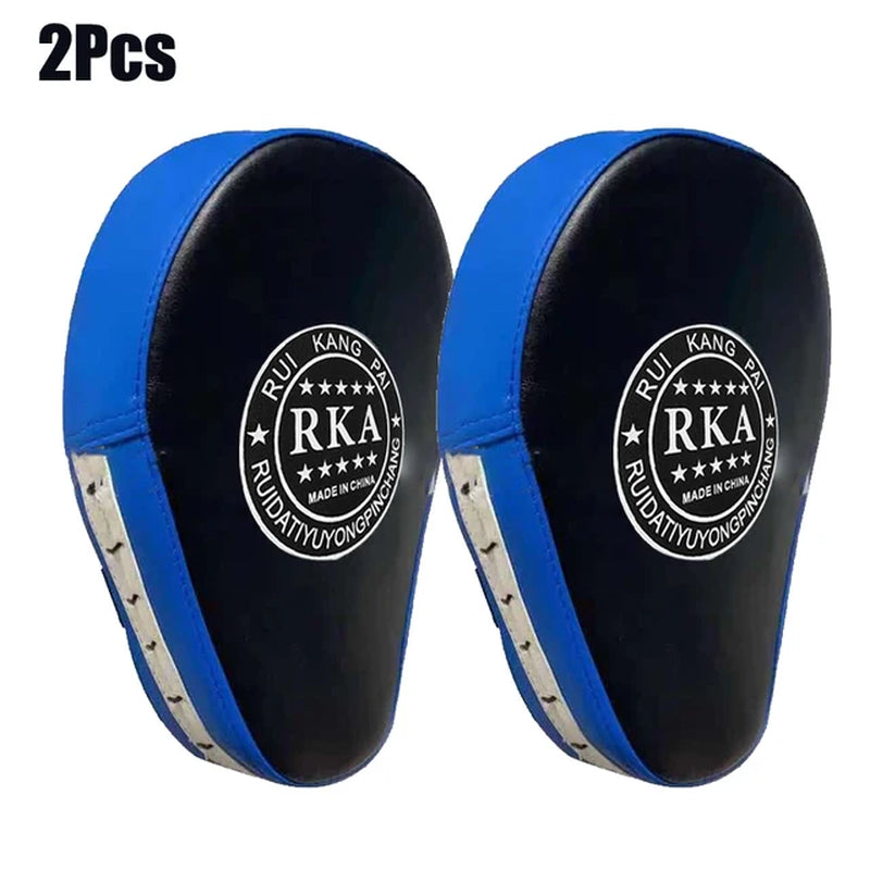 Curved Boxing Muay Thai Hand Target Sanda Training Thickened Earthquake-Resistant Curved Baffle PU Leather 5-Finger Hand Target