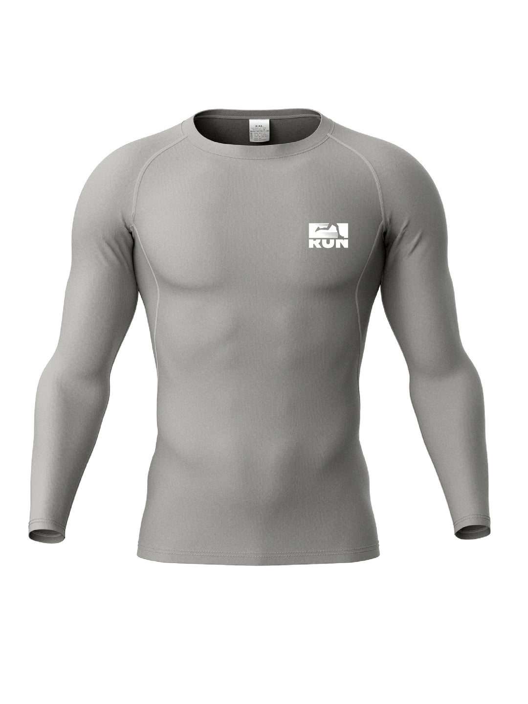 Men's Long Sleeve T-shirt, Compression High Elastic Quick Dry Breathable Moisture Wicking Gym Football Basketball Training Body Shaper Round Neck Sports Top