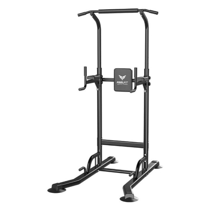 Adjustable Dip Power Tower Station Pull Up Bar for Home Gym Strength Training,Squat Rack Multi-Function Power Cage Workout Equipment, 330LBS