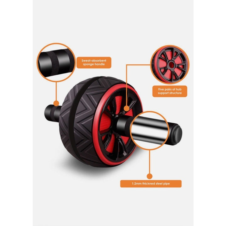 Pro Abs Roller Exercise Wheel Abdominal Core Strength Workout Muscle Cruncher