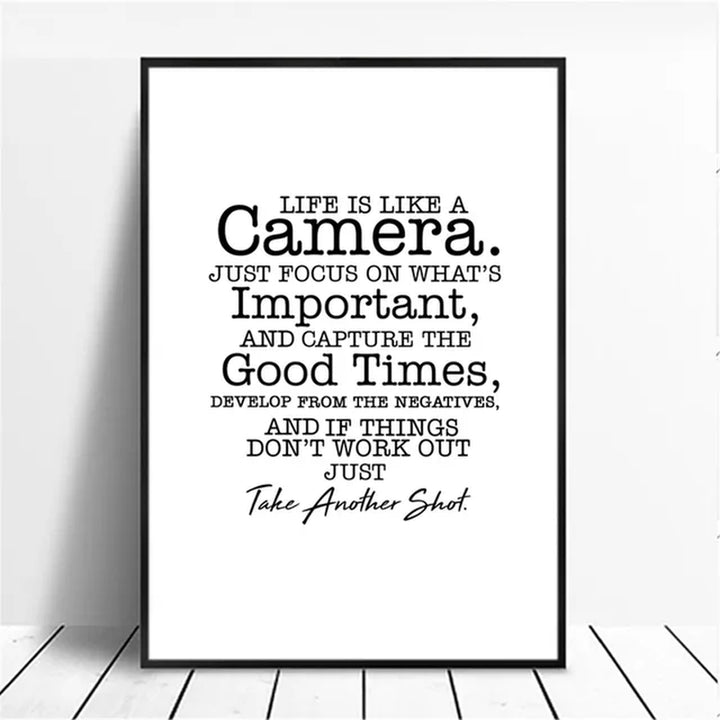 English Inspirational Quotes Words Poster Canvas Print Painting Wall Art Living Room Home Decoration