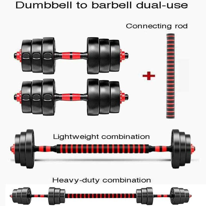 30kg Adjustable Dumbbell Barbell Set For Home Gym Commercial Weights Dumbbells Dumbell New Lifting Training For Men Women Unisex Workout