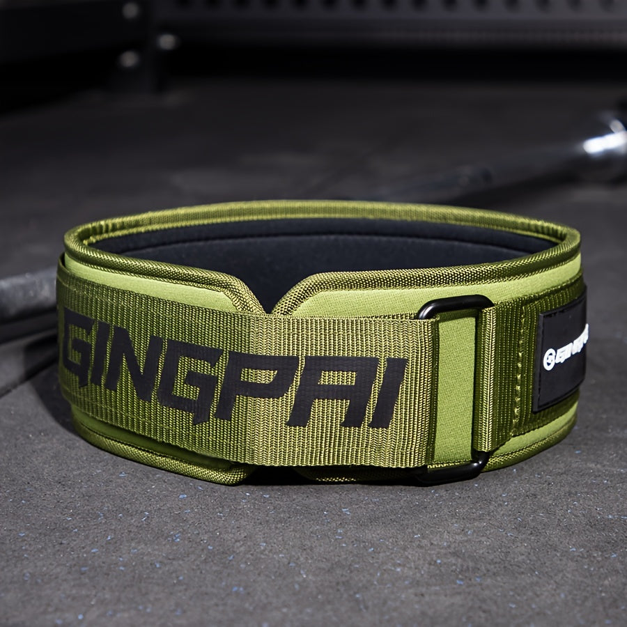 GINGPAI Professional Fitness Belt for Men and Women, Universal Adjustable Weightlifting Back Support, Gym Workout Squat Deadlift Powerlifting Training, Durable Polyester Blend Lumbar Protector