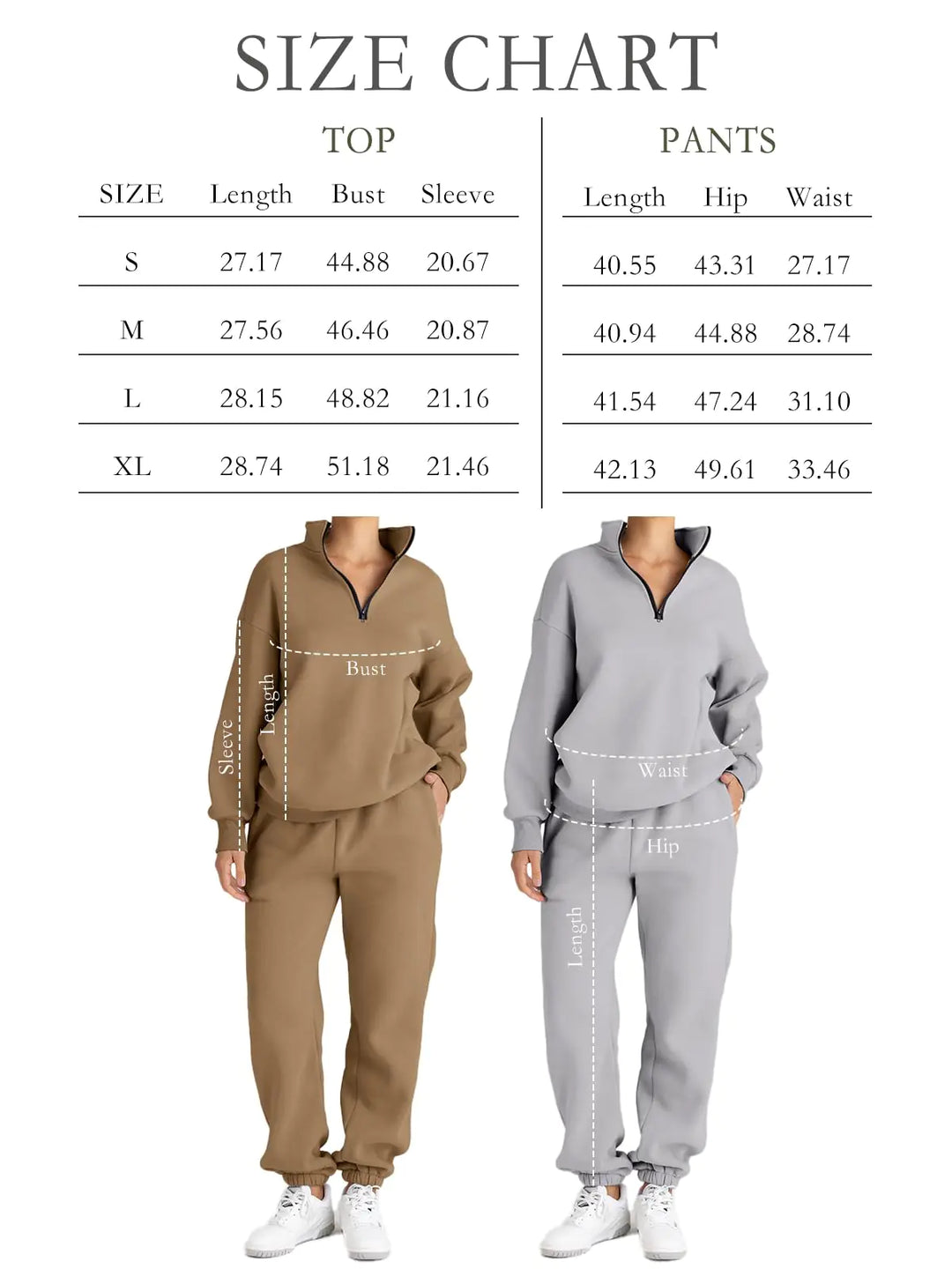 Womens 2 Piece Outfits Long Sleeve Sweatsuits Sets Half Zip Sweatshirts with Joggers Sweatpants Xmasgreen Large