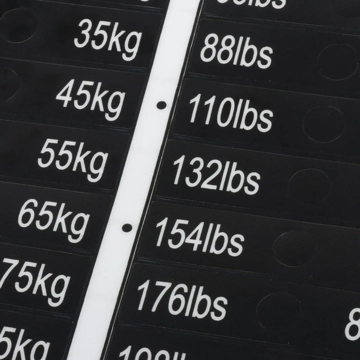 Weight Stack Labels Weighted Block Label Sticker for Weight Identification Number Stickers for Workout Gym Machine Accessories