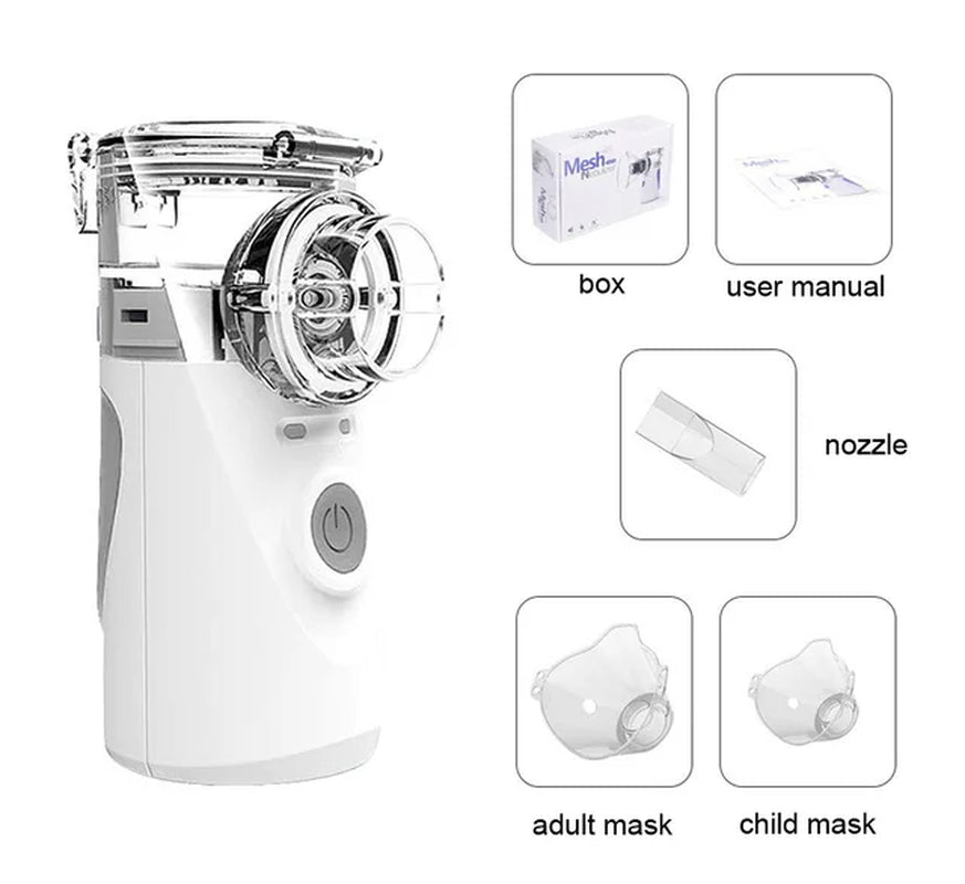 Portable Silent Ultrasonic Nebulizer Inhaler Machine Medical Equipment Kids Atomizer Runny Nose Adult Humidifier Health Care