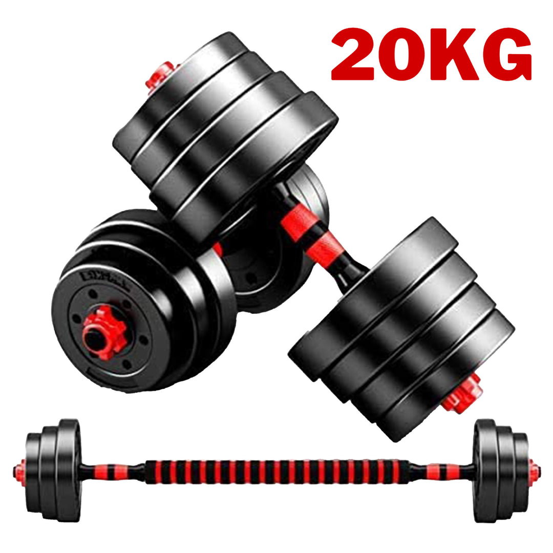 20kg Adjustable Dumbbell Barbell Set For Home Gym Commercial Weights Dumbbells Dumbell New Lifting Training For Men Women Unisex Workout