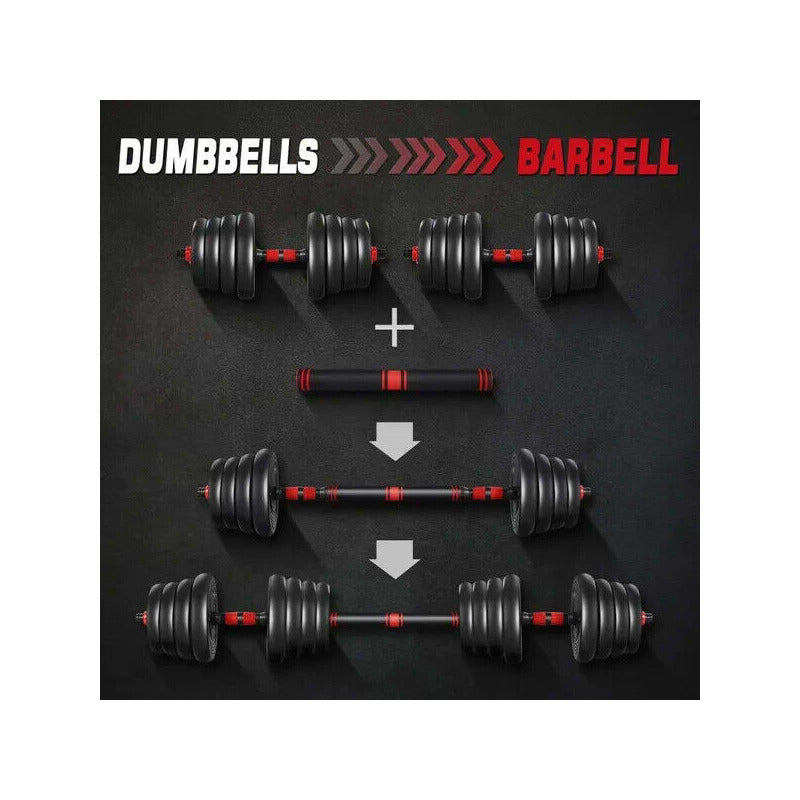 30kg Adjustable Dumbbell Barbell Set For Home Gym Commercial Weights Dumbbells Dumbell New Lifting Training For Men Women Unisex Workout