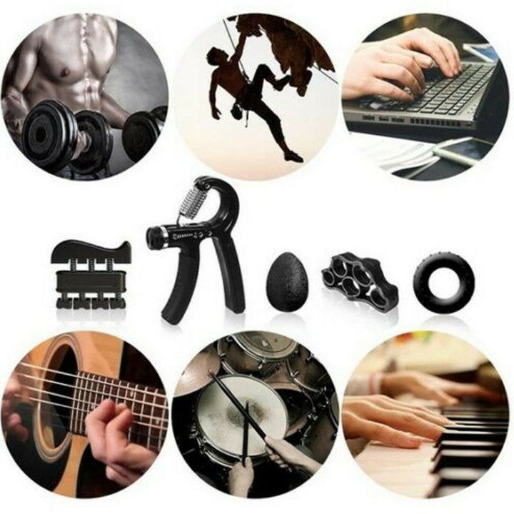 5 PCS ADJUSTABLE HAND GRIP STRENGTHENER WRIST FOREARM GRIPPER POWER EXERCISER