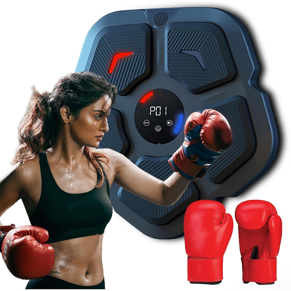 Smart Wall-Mounted Boxing Target with Music - Includes Gloves, Perfect for All Ages & Fitness Levels, Hot&sale, Novelty Gift, Xmas Gifts