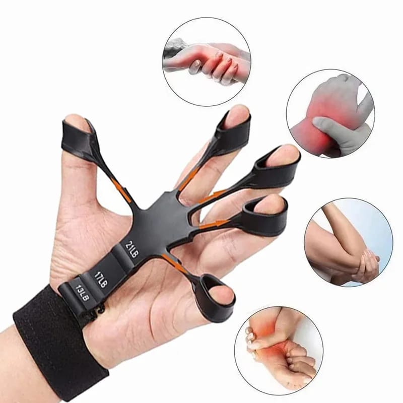 6 Resistance Levels Hand Grip Hand Strength Trainer Rehabilitation Physical Tools Fitness Finger Gripper Gym Expander Portable