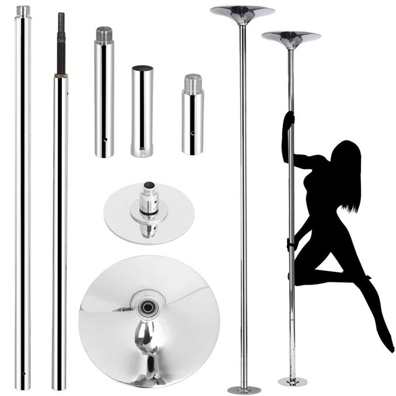 45Mm Professional Golden Stripper Pole Dance Spin Pole Removable Home Fitness Exercise Training Pole D POLE Kit Freeshipping