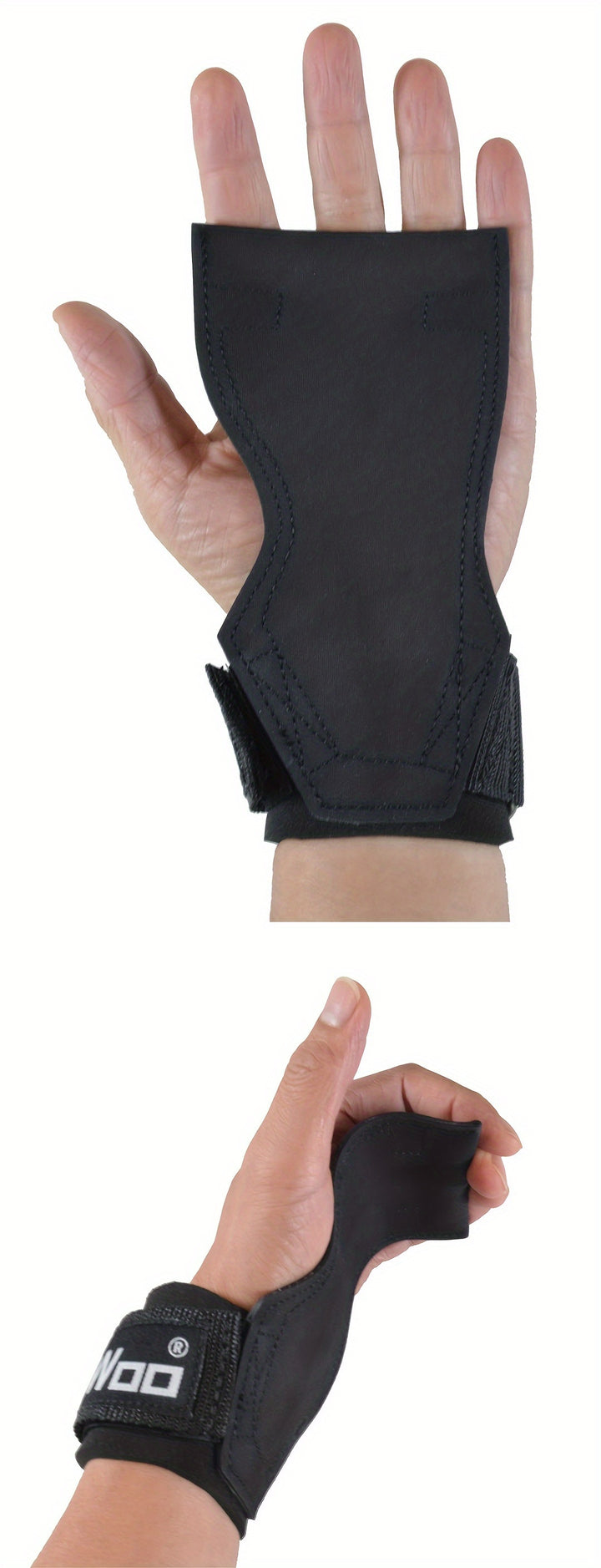 1pair Weight Lifting Palm Protection Gloves, Adjustable Wrist Support Fitness Gloves For Power Lifting & Pull Up