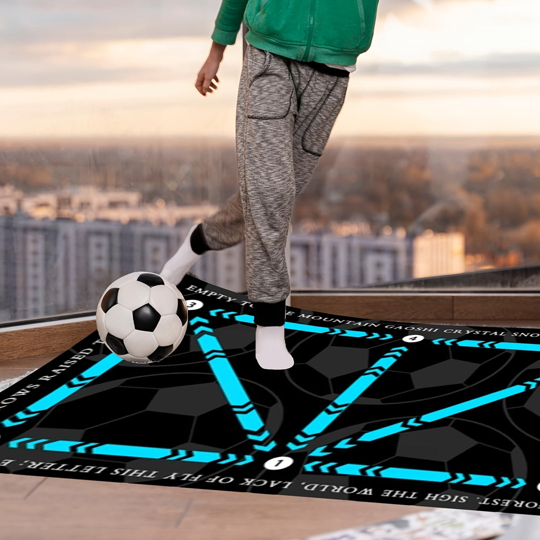 ProSoccer Training Mat for Footwork Drills - Anti-Slip Rubber Soccer Training Pad for Speed, Strength, and Coordination Improvement - Durable, Quick-Drying, Wear-Resistant Exercise Equipment for All Skill Levels