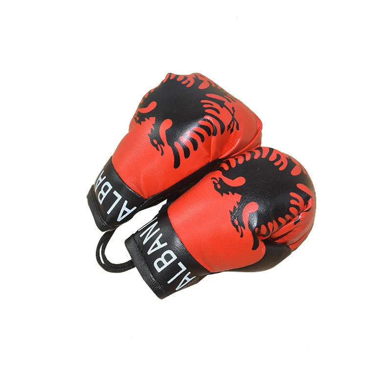 Newborn Photography Props Mini Simulation Boxing Glove Boxing Flag Gloves for Baby Photo Prop Decorated Accessories