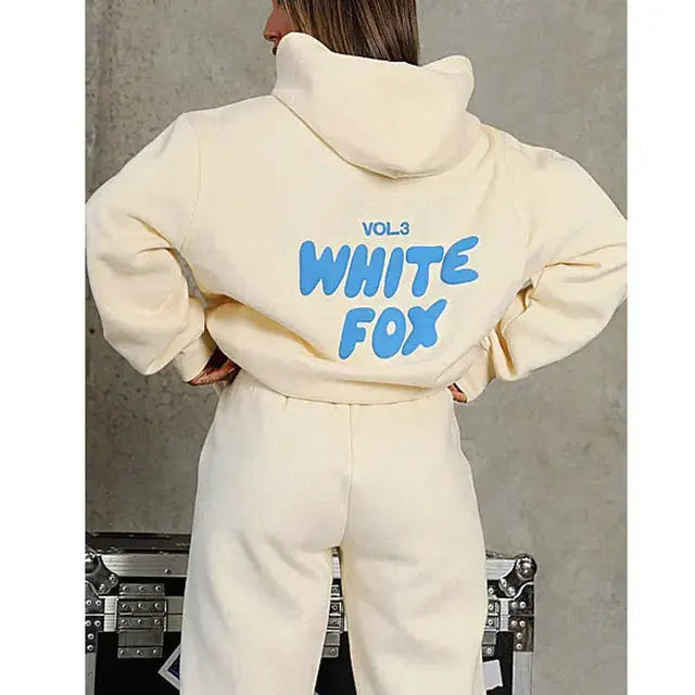 White Fox Women's Hoodies Sets