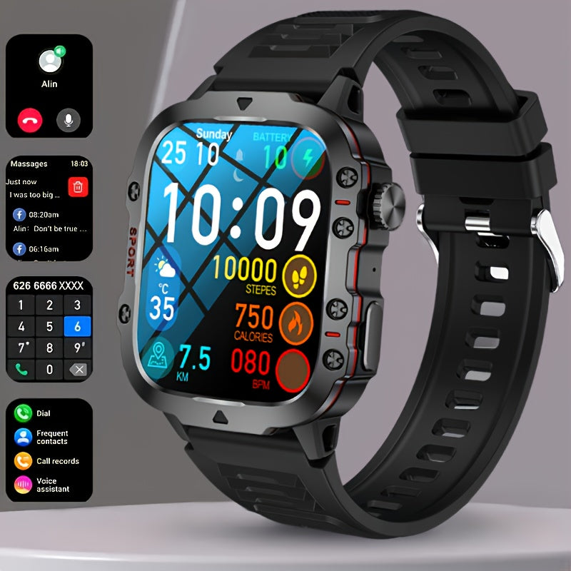 New Smart Watch For Men Wireless Talk Sports Fitness AI Voice Outdoor 100+ Sports Mode Outdoor Smart Watch