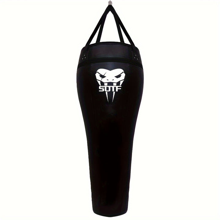 Premium Faux Leather Boxing Sandbag - Hanging Microphone Hook Design for Adults, Ideal for Muay Thai & Fitness Training