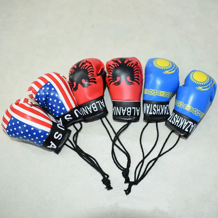 Newborn Photography Props Mini Simulation Boxing Glove Boxing Flag Gloves for Baby Photo Prop Decorated Accessories