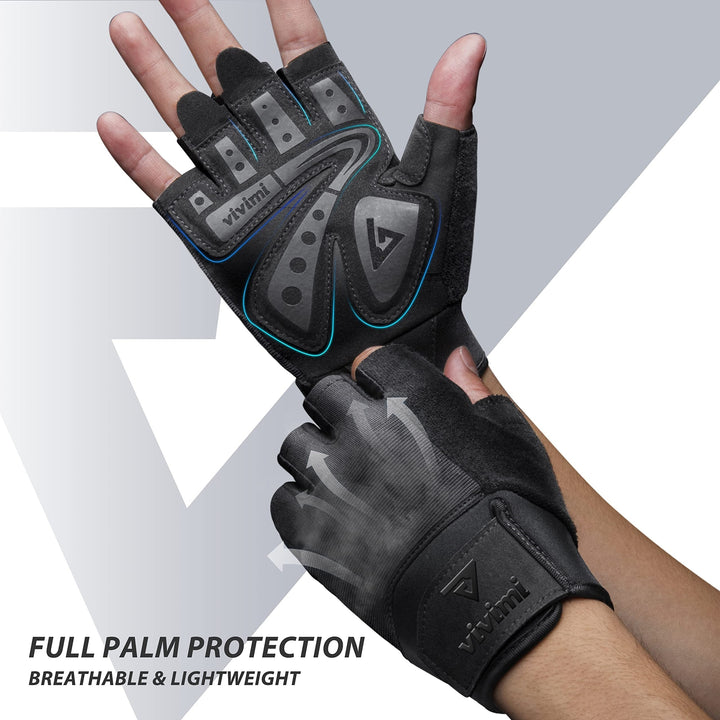 Fitness Gloves For Men And Women, Palm Protection Gloves, Suitable For Weightlifting, Cycling, Gym, Sports Training