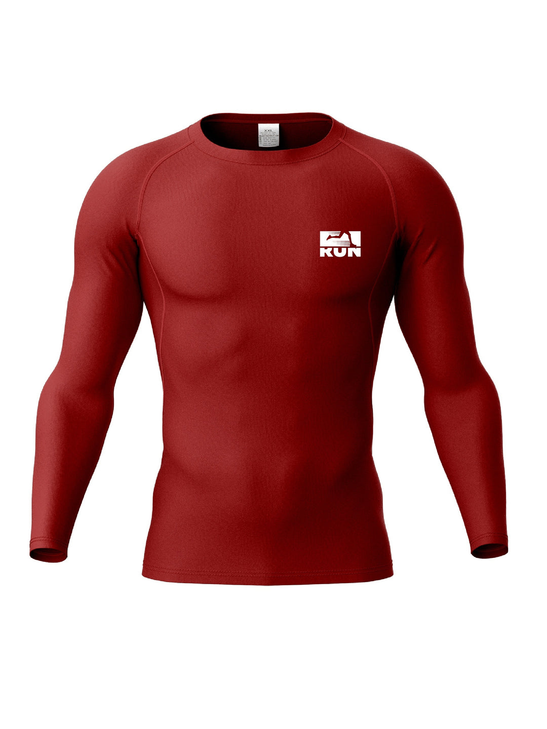 Men's Long Sleeve T-shirt, Compression High Elastic Quick Dry Breathable Moisture Wicking Gym Football Basketball Training Body Shaper Round Neck Sports Top