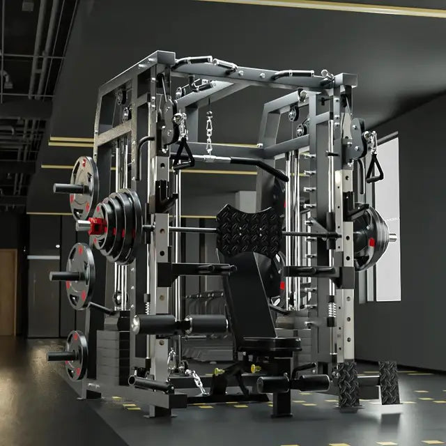 Multi-Function Smith Machine, Gym Equipment, Commercial Strength Training, 3D Power Rack