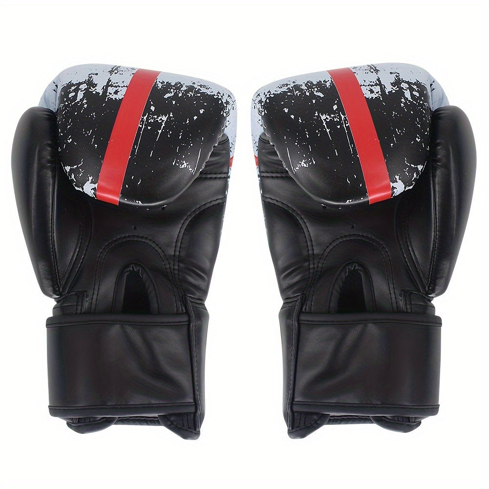 Professional Boxing Gloves for Men & Women - Sponge Material, Pull-On Closure, Ideal for MMA, Training & Competition