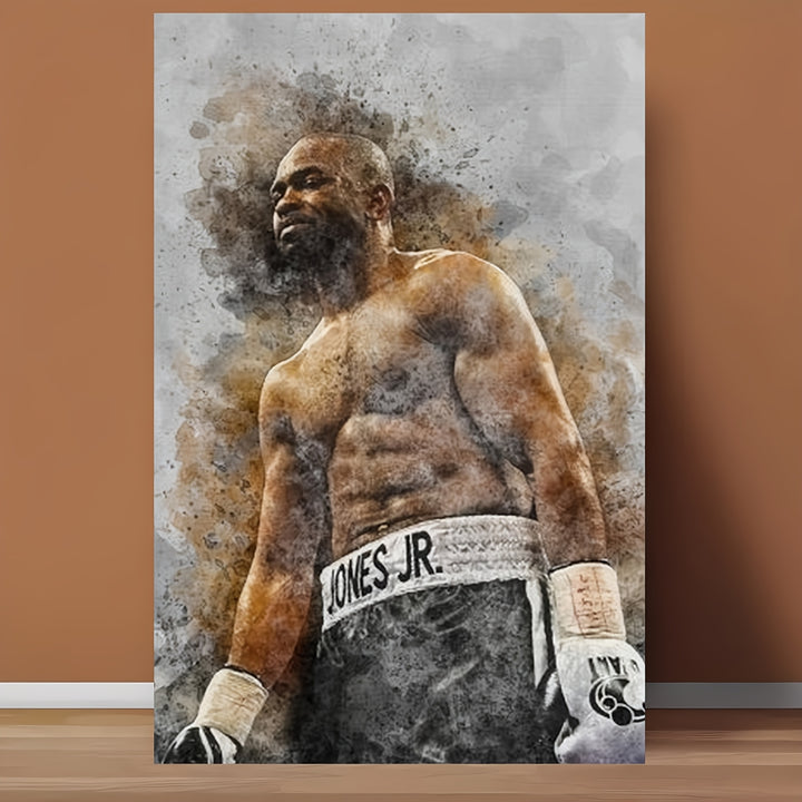 Roy Jones Jr. Canvas Art Poster 30.48x45.72cm - Frameless, Perfect for Bedroom & Office Decor, Perfect for Room Decor