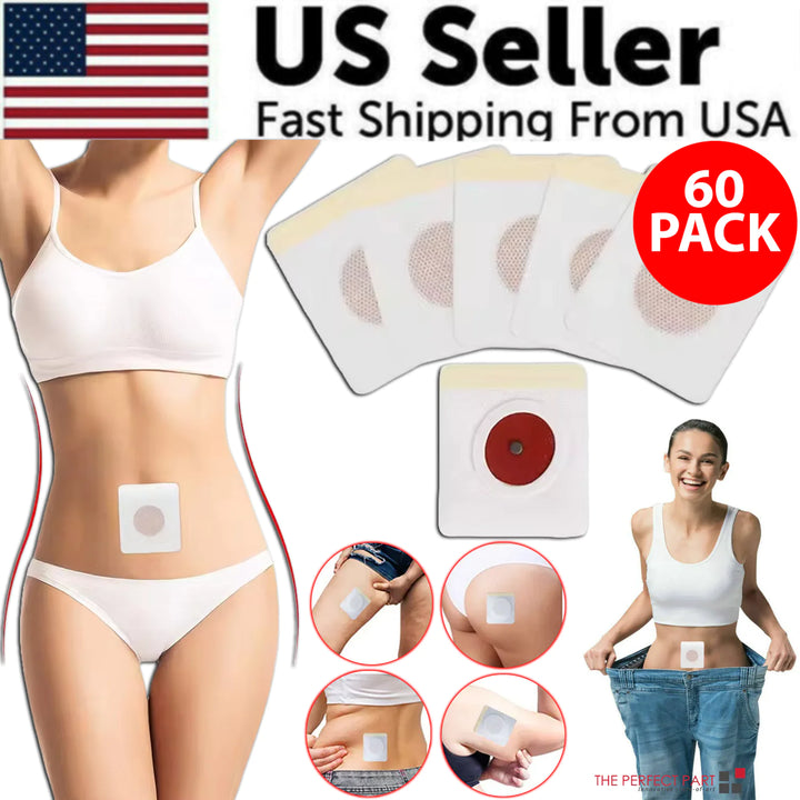 60PCS Slim Patch Weight Loss Slimming Diets Pads Detox Burn Fat Adhesive US