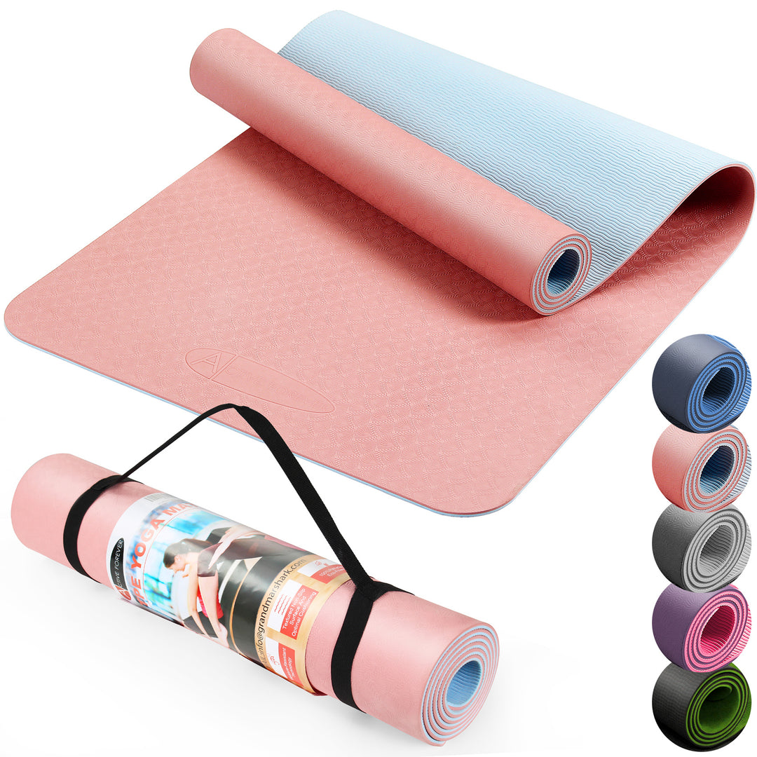 6mm TPE Yoga Mat Moisture-proof Non-slip Yoga Mat Thickened Fitness Mat For Home Gym Training