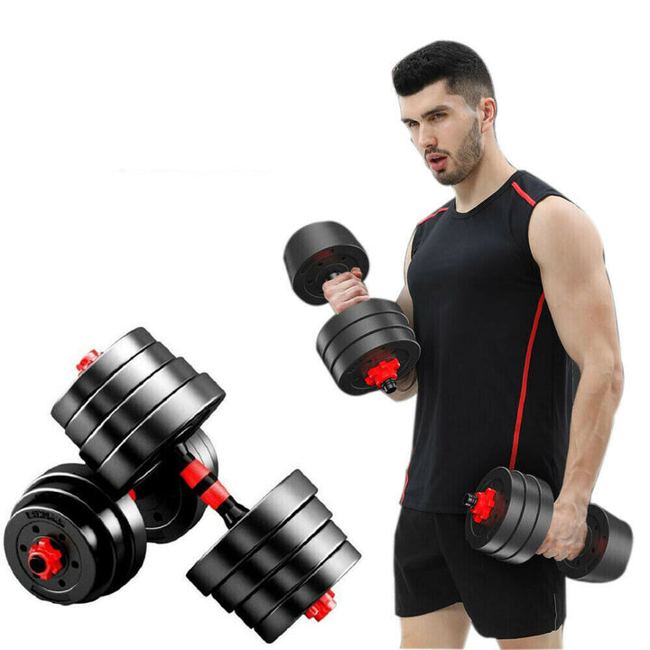 20kg Adjustable Dumbbell Barbell Set For Home Gym Commercial Weights Dumbbells Dumbell New Lifting Training For Men Women Unisex Workout