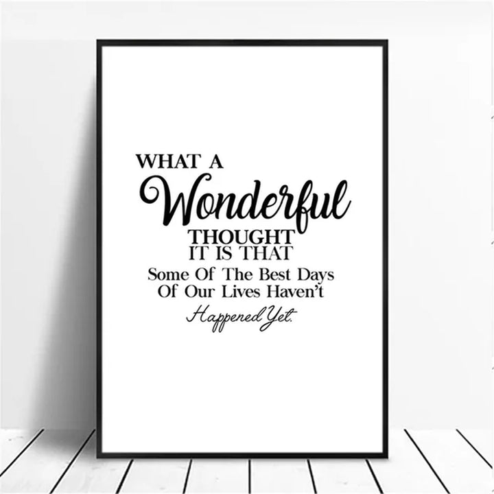 English Inspirational Quotes Words Poster Canvas Print Painting Wall Art Living Room Home Decoration