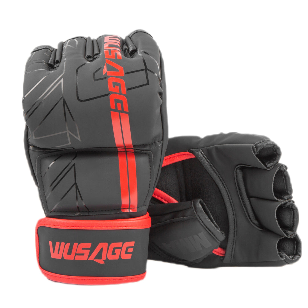 ProGrade Kickboxing Gloves for Men and Women - Fingerless MMA Gloves for Muay Thai, Sparring, and Punching - Enhanced Grip and Protection