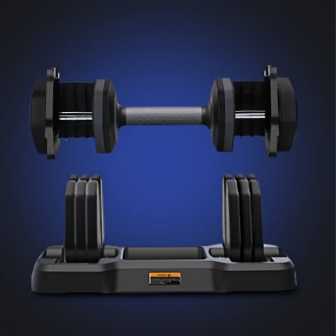 THERUN Quick Adjustable Weight Dumbbells, 5-speed Adjustable 6.5KG/11KG/15.5KG/20KG/24.5KG, Pair Of Total Weight 49KG, Men's And Women's Fitness Home Dumbbells