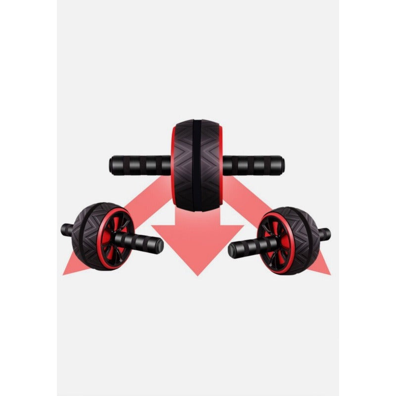 Pro Abs Roller Exercise Wheel Abdominal Core Strength Workout Muscle Cruncher