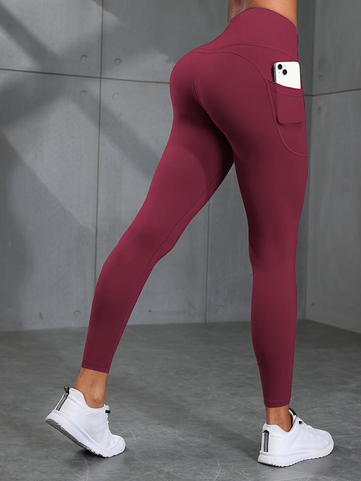 5pcs High Waist Butt Lifting Yoga Leggings with Pockets for Women - Stretchy, Non-See-Through Activewear