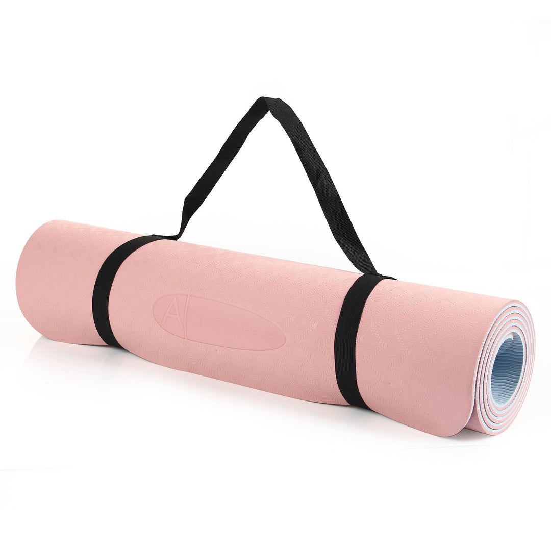 6mm TPE Yoga Mat Moisture-proof Non-slip Yoga Mat Thickened Fitness Mat For Home Gym Training