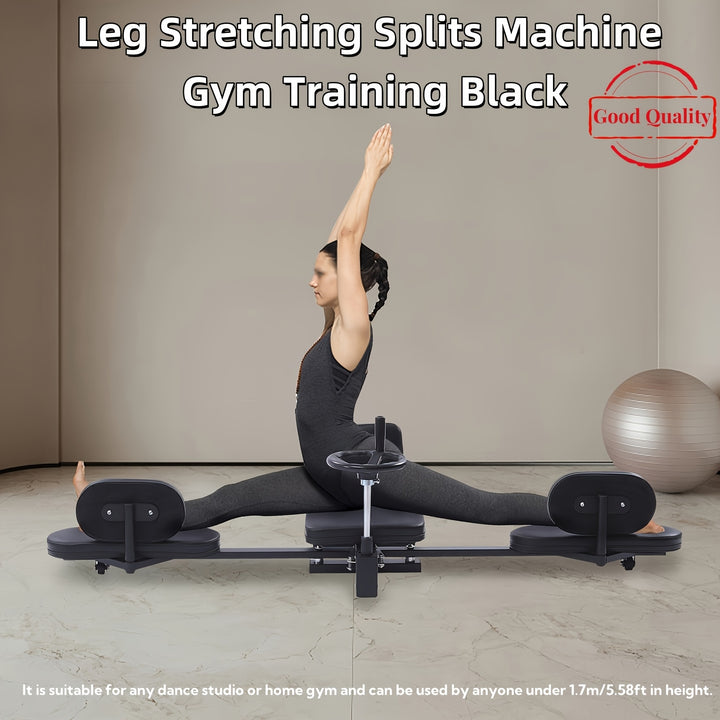 Heavy Duty Leg Stretcher Machine Leg Stretching Splits Machine Gym Training Black