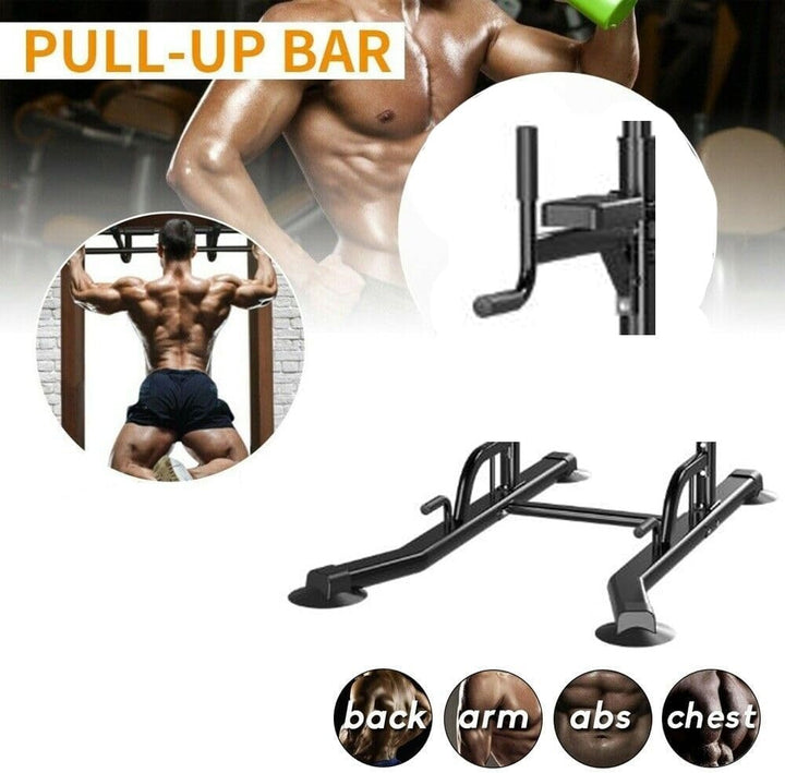 Adjustable Dip Power Tower Station Pull Up Bar for Home Gym Strength Training,Squat Rack Multi-Function Power Cage Workout Equipment, 330LBS