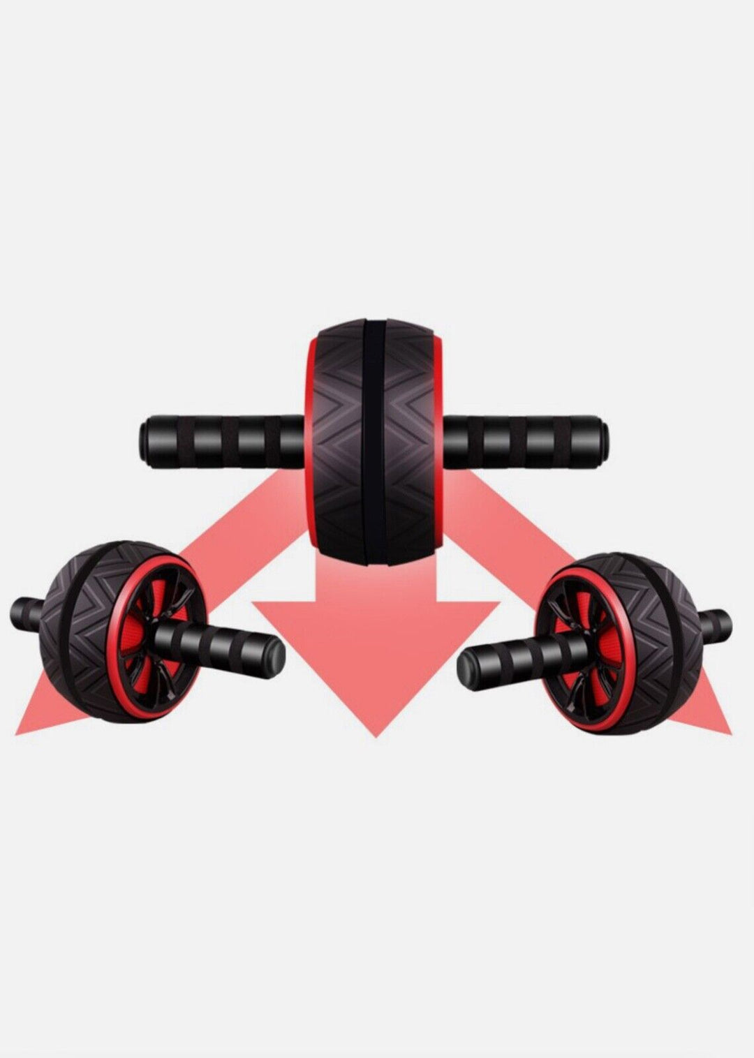 Pro Abs Roller Exercise Wheel Abdominal Core Strength Workout Muscle Cruncher