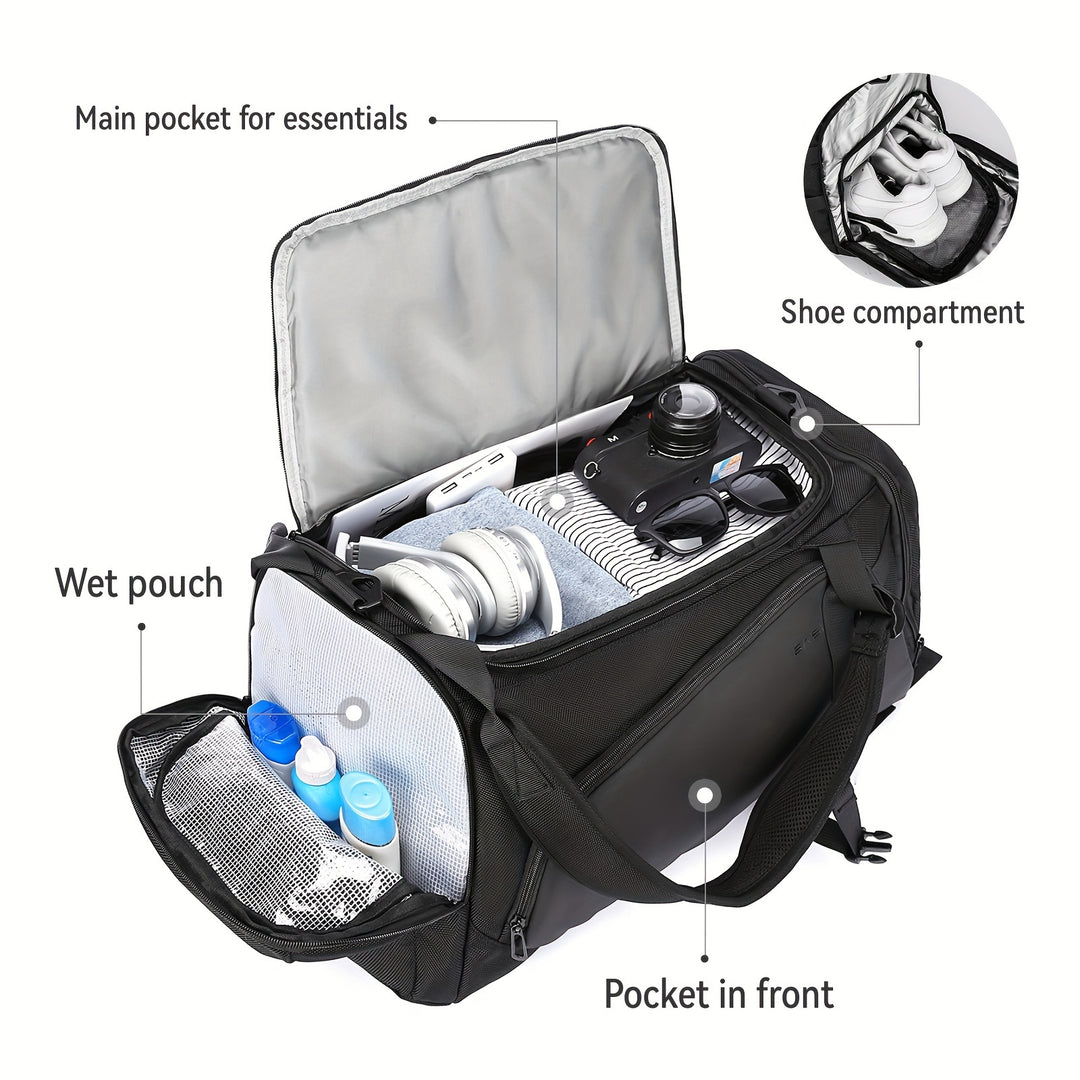 Extra-Large Capacity Gym Bag - Waterproof and Durable Design with Dry and Wet Separation, Perfect for Fitness Enthusiasts and Outdoor Adventures, Ideal for Short-Distance Travel and Storing All Essentials