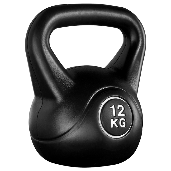 Yaheetech 6kg/8kg/12kg Kettlebell HDPE Coated Kettle Bells for Home Gym Fitness Workout Bodybuilding Weight Lifting