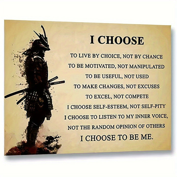 I Choose Inspirational Wall Art with Motivational Quotes, Unframed 8x10 Paper Flip Charts for Home, Office, and Classroom Decor