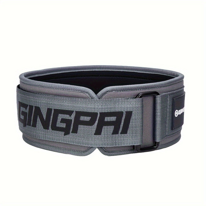 GINGPAI Professional Fitness Belt for Men and Women, Universal Adjustable Weightlifting Back Support, Gym Workout Squat Deadlift Powerlifting Training, Durable Polyester Blend Lumbar Protector