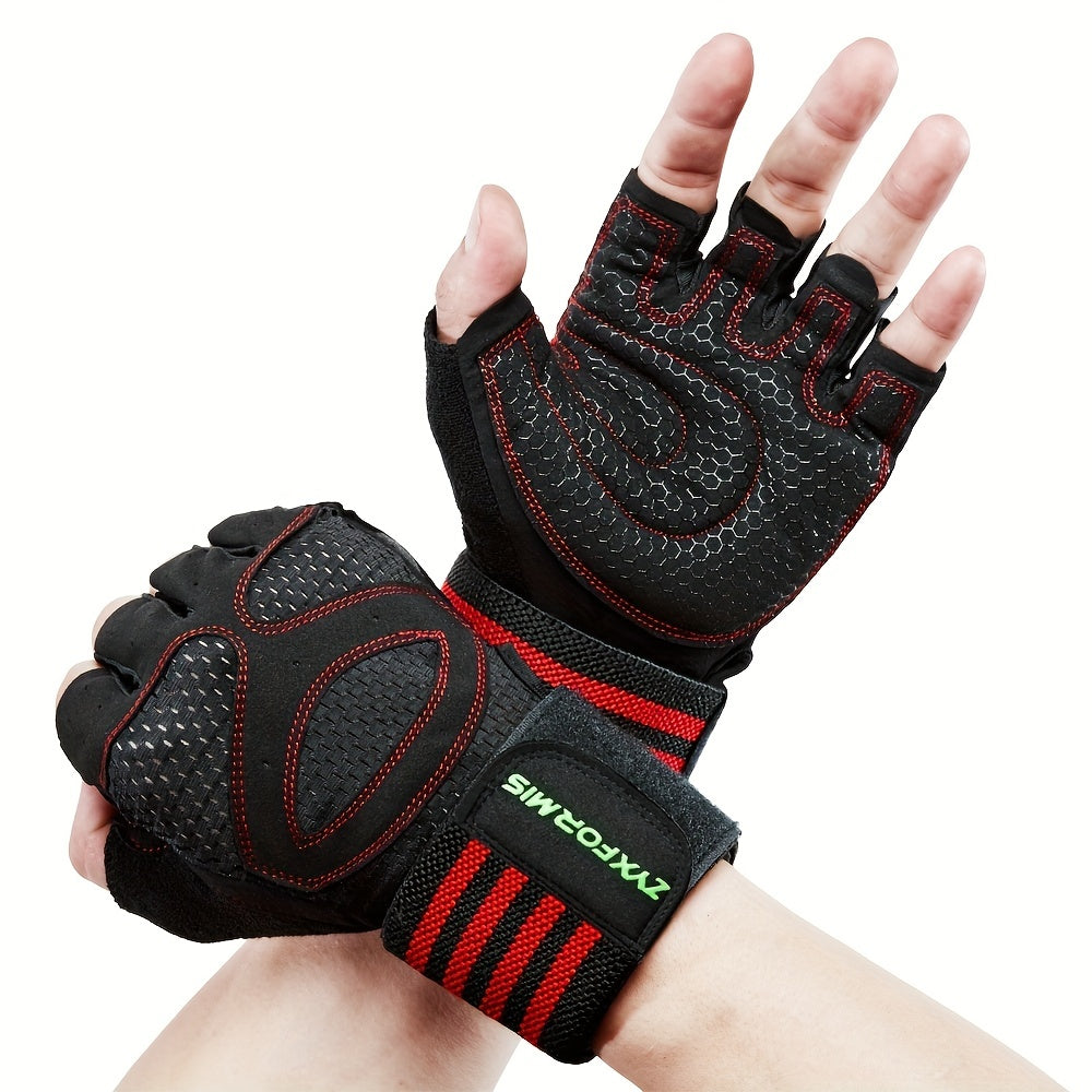 Maximum Protection & Comfort: Ventilated Weight Lifting Gloves for Men & Women - Wrist Wrap, Full Palm Protection & More!