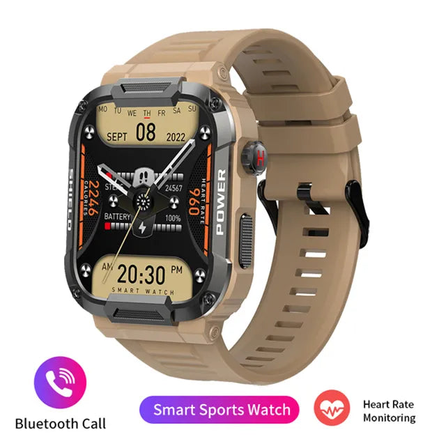 Rugged Military Smart Watch With GPS Tracking