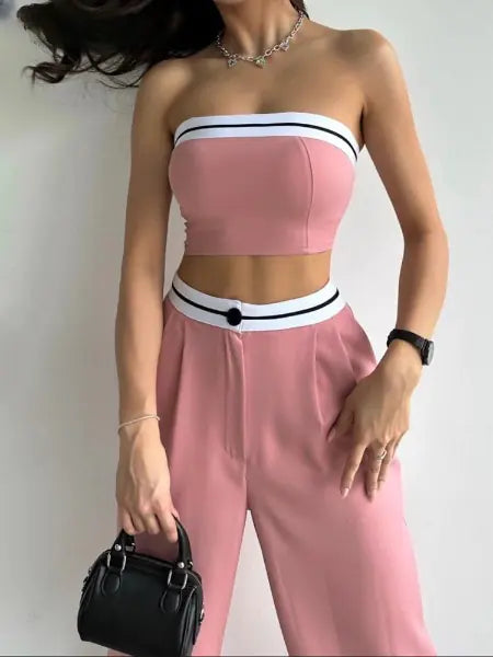 Sexy Tube Top Tracksuit