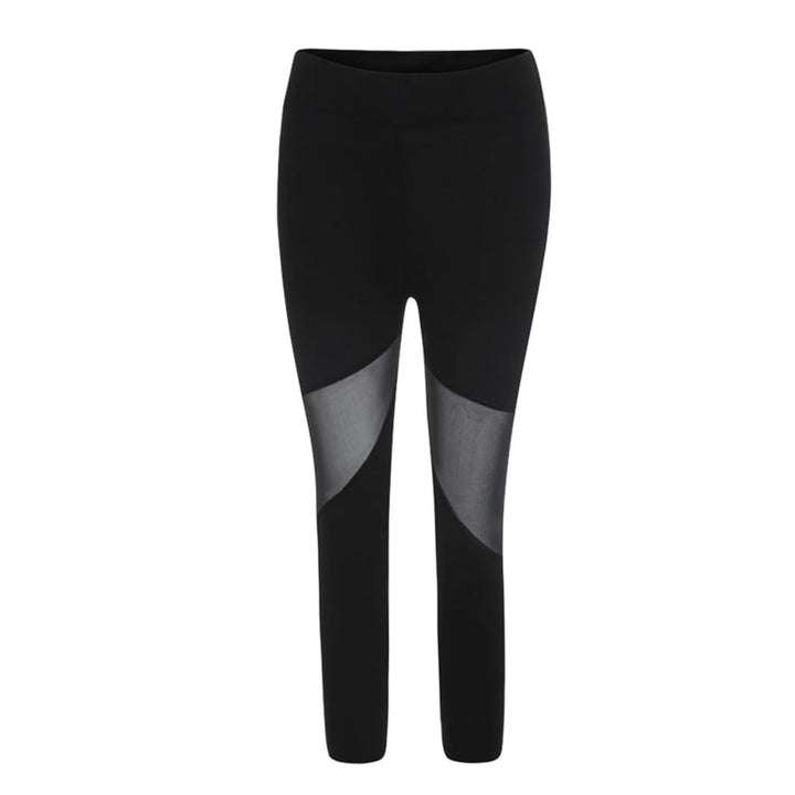 Black Patchwork Mesh Leggings Women's Jeggings Legins Women Leggins