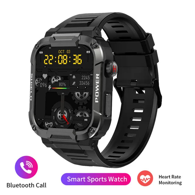 Rugged Military Smart Watch With GPS Tracking