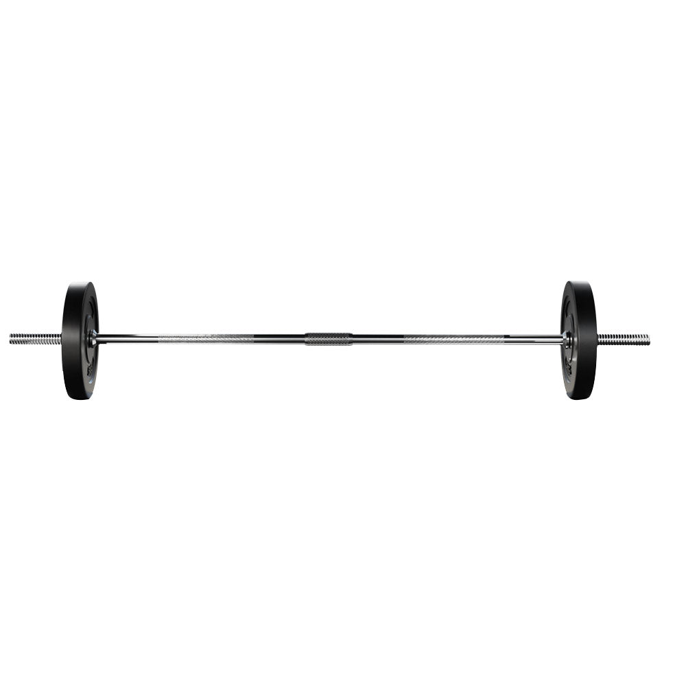 18KG Barbell Weight Set Plates Bar Bench Press Fitness Exercise Home